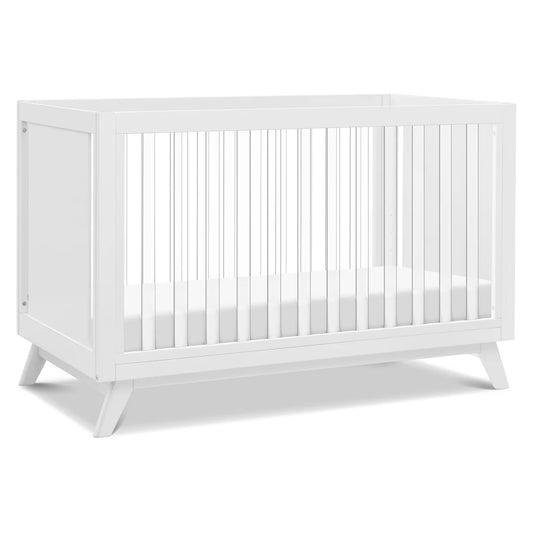 Otto 3-in-1 Convertible Crib | Acrylic Slats - White