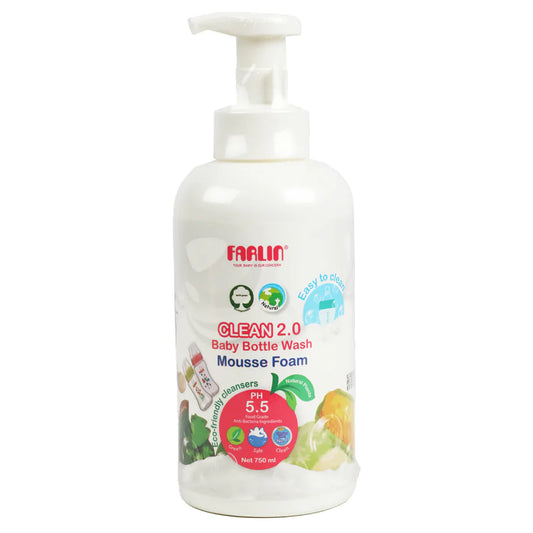 Natural Baby Bottle Wash - Mousse Foam - 750ml
