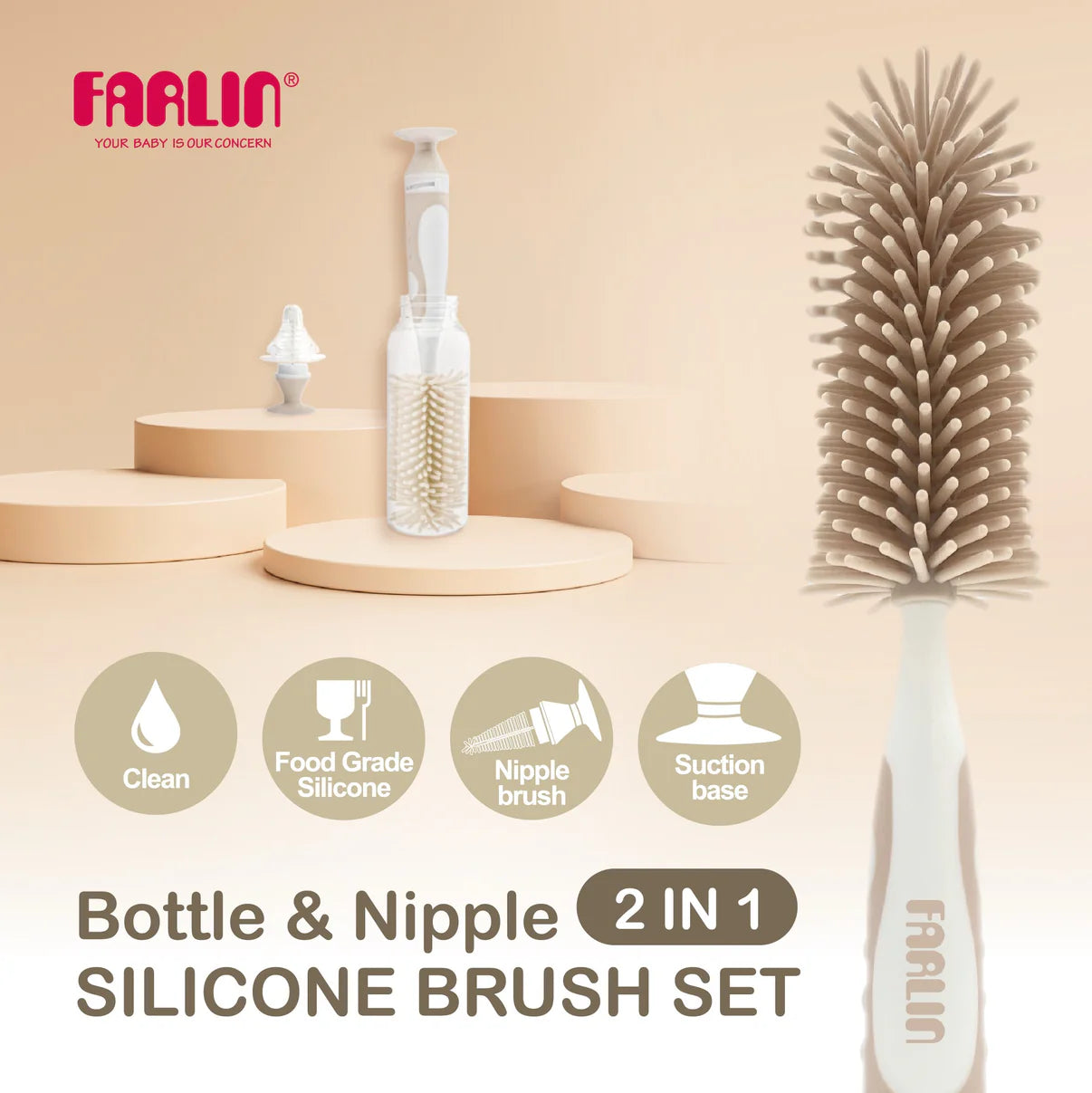 Silicone Bottle and Nipple Brush