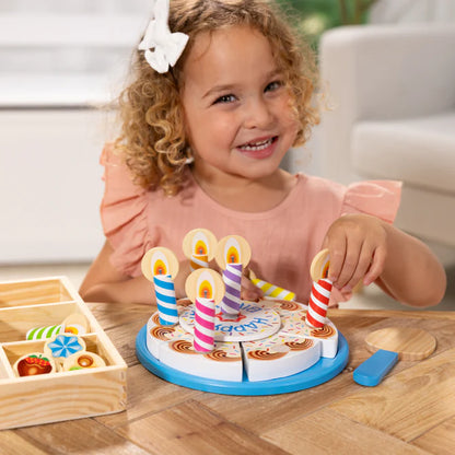 Wooden Birthday Cake Play Set