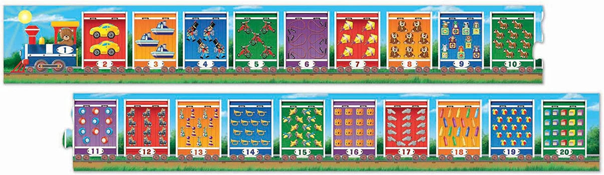 NUMBER TRAIN FLOOR PUZZLE (20 PC)