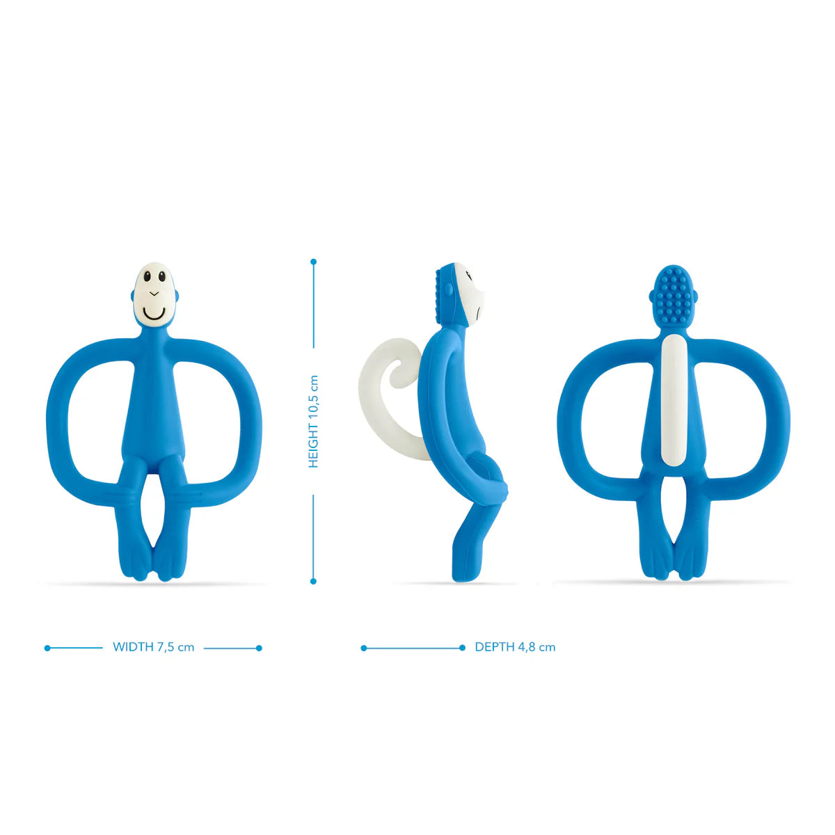 Blue Original Monkey Teething Toy