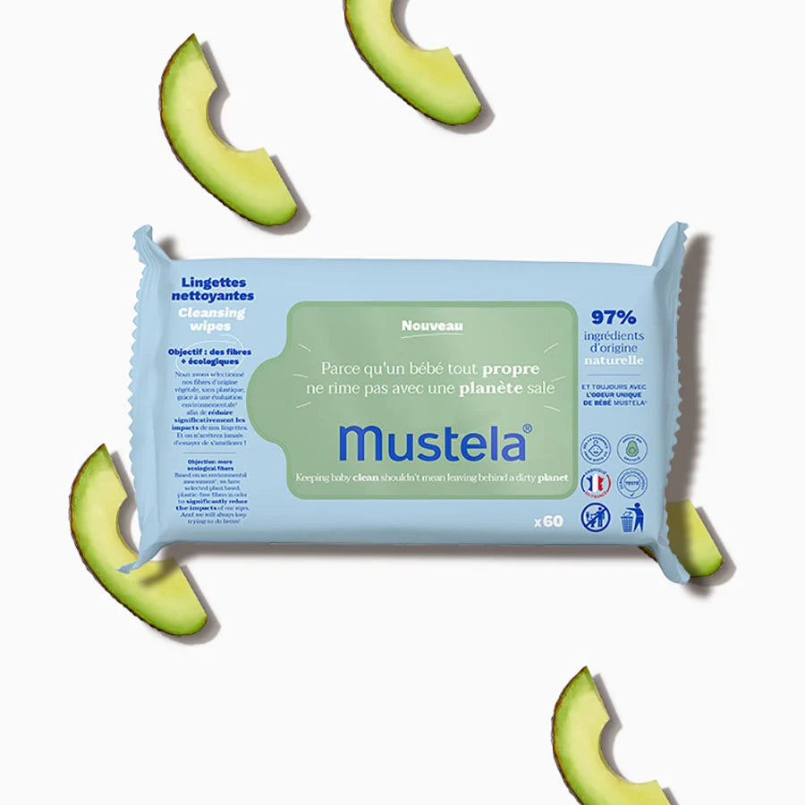 Gentle Cleansing Wipes with Avocado 60 Wipes - Face & Body