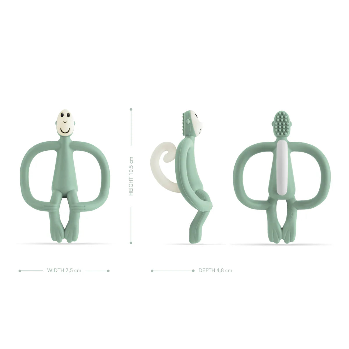 Mint Green Original Monkey Teething Toy