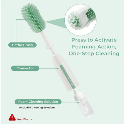 Bottle Brush Kit, Innovative Push-Press Design