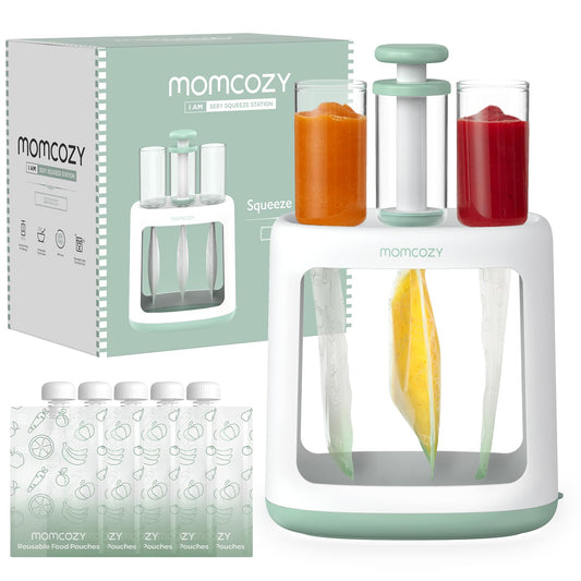 Squeeze Station Baby Food Maker + 5 Reusable Pouches
