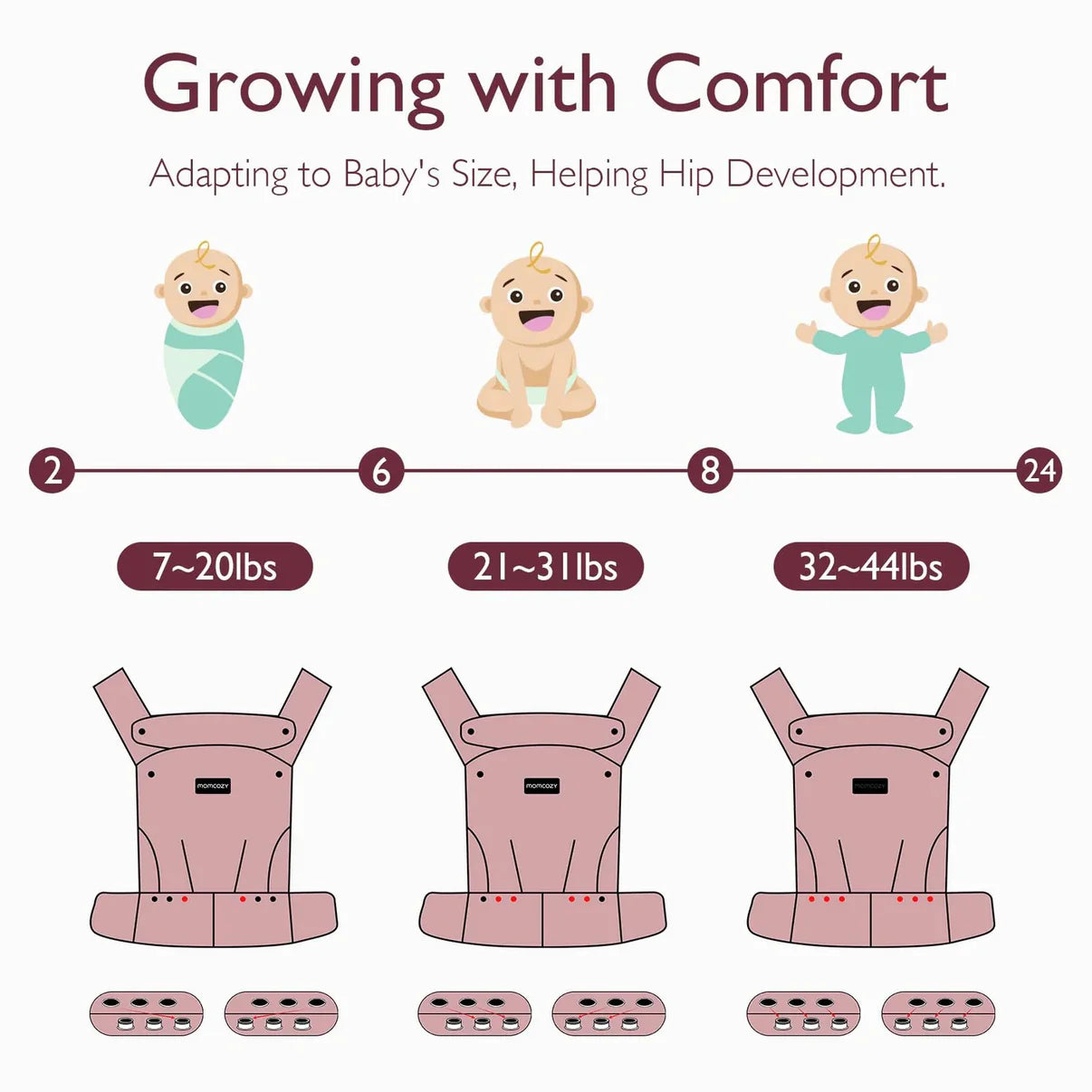 3 - in - 1 Baby Carrier - Khaki