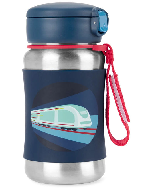 Spark Style Stainless Steel Straw Bottle - Train