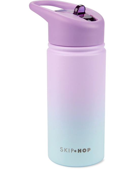 Wander Stainless Steel Straw Bottle - Ombré Purple