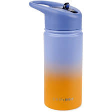 Wander Stainless Steel Straw Bottle - Ombré Blue