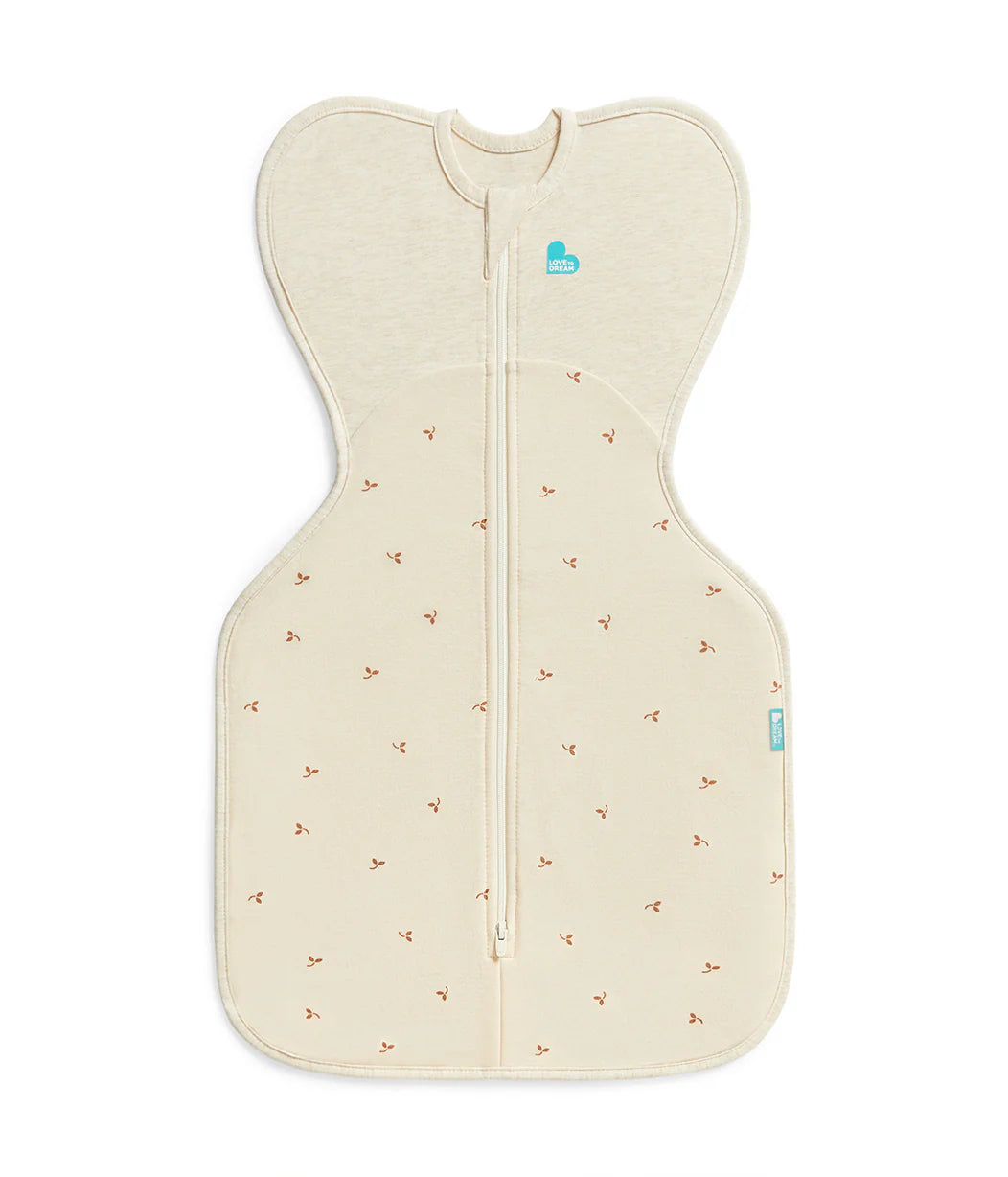 Swaddle Up™ Original Cotton Fleece 1.5 TOG Oatmeal Twigs - Small