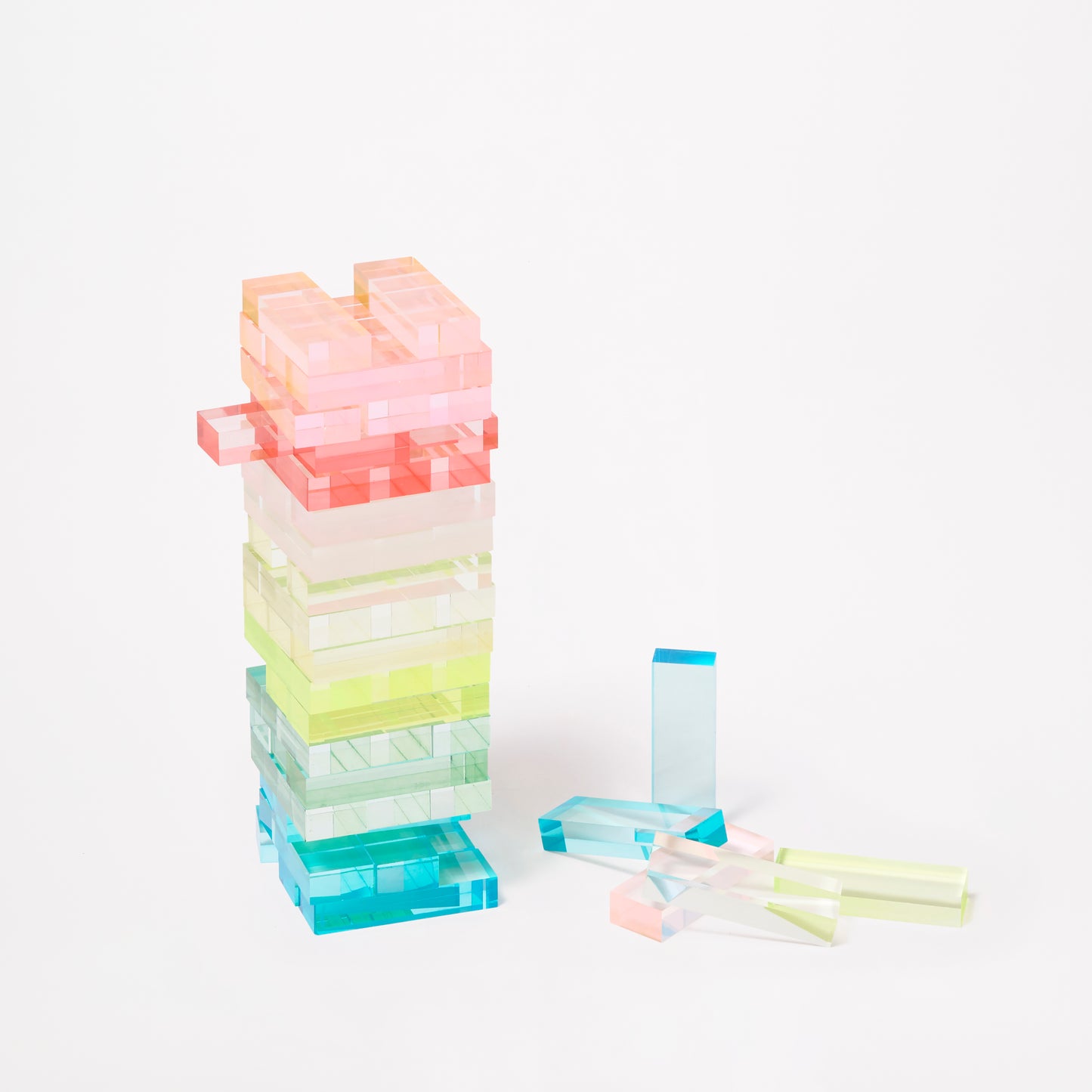 Mini Lucite Jumbling Tower - Aurora