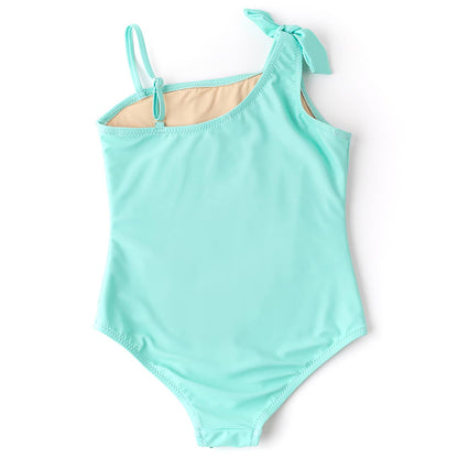 Mint Shells Flip Sequin- One Shoulder Swimsuit