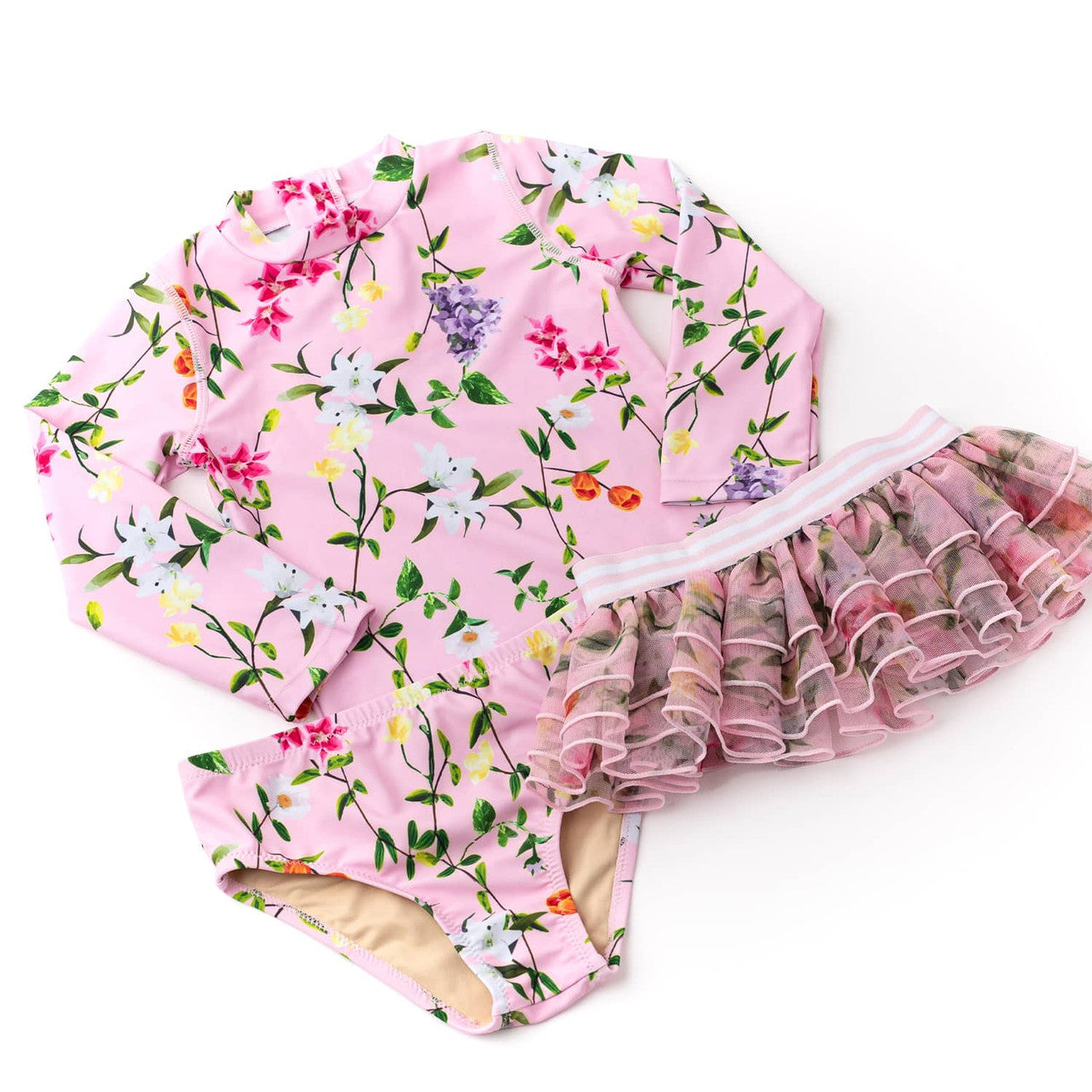 Rashguard Wildflowers Set w/ Tutu