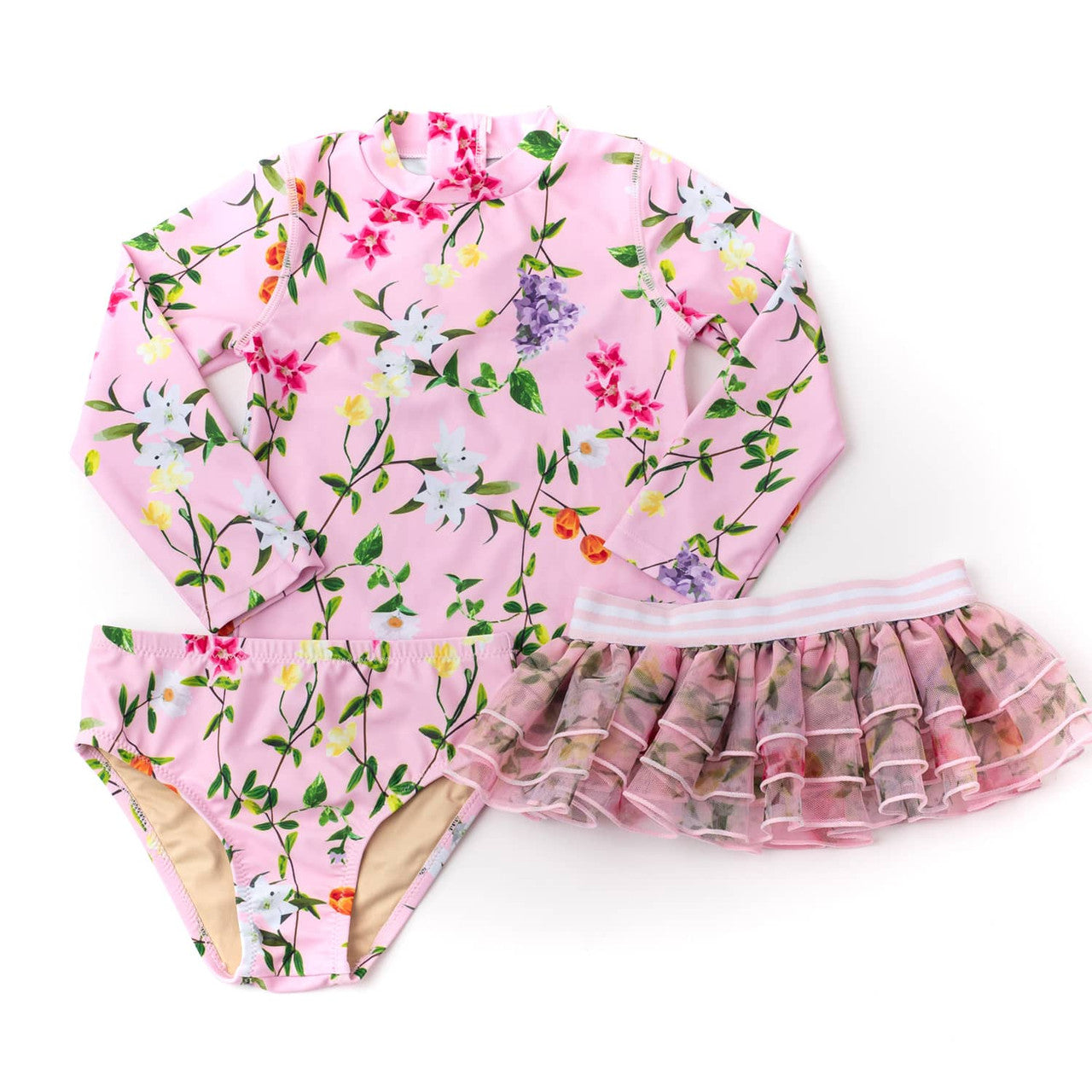 Rashguard Wildflowers Set w/ Tutu