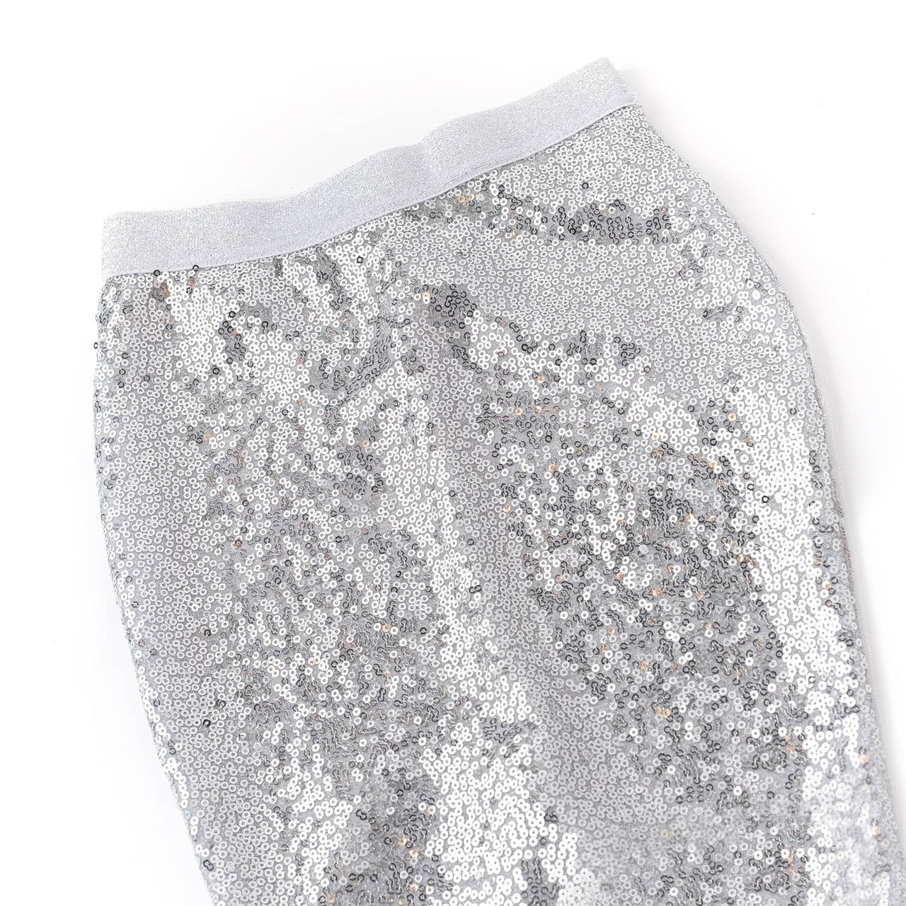 Silver Sequin Mermaid Tail Cover Up