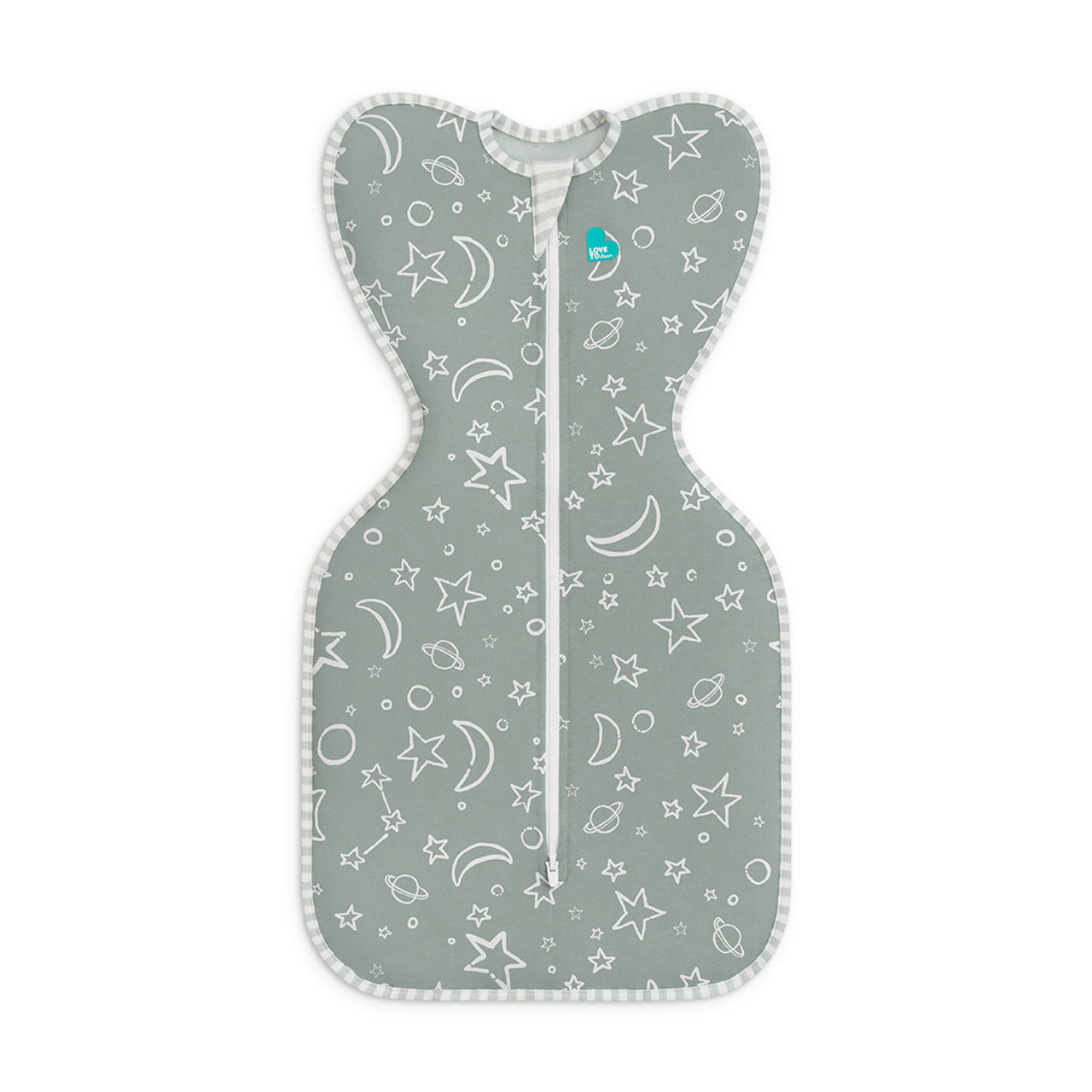 SWADDLE UP™ Bamboo 1.0 TOG Stars & Moon - Olive - MEDIUM