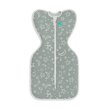 SWADDLE UP™ Bamboo 1.0 TOG Stars & Moon - Olive - SMALL