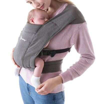 Embrace Newborn Carrier - Soft Knit - Heather Grey