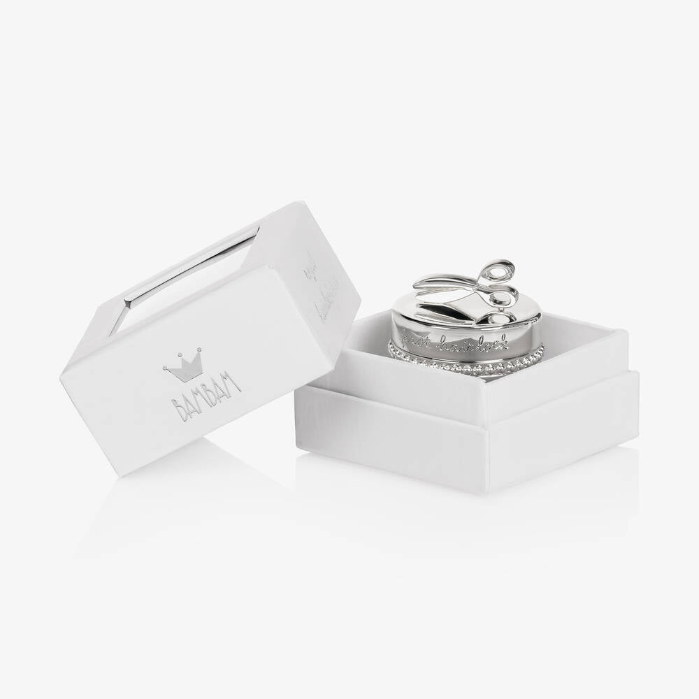 Silver Plated Hairlock Box