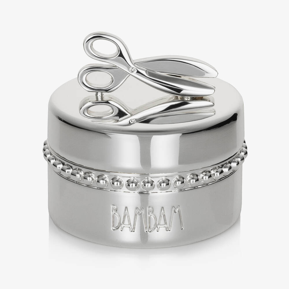 Silver Plated Hairlock Box