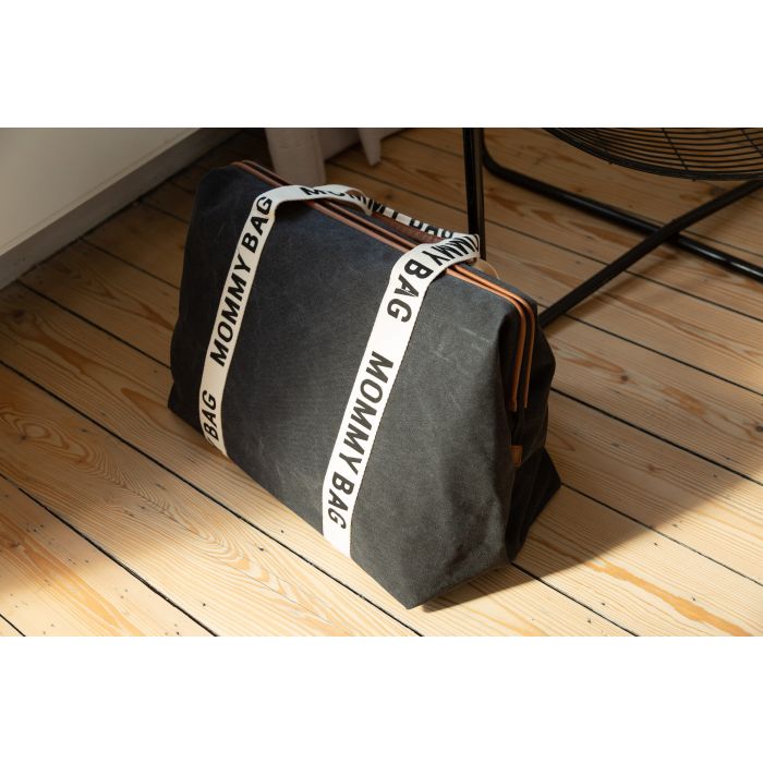 MOMMY BAG ® Nursery Bag - Signature - Canvas - Black