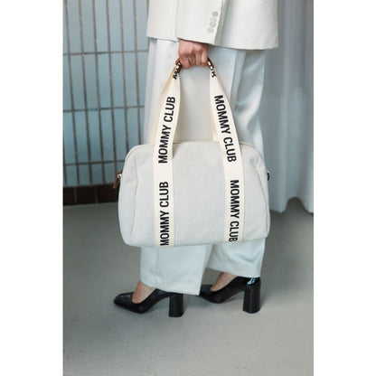 Mommy Club Nursery Bag - Signature Canvas - Off White