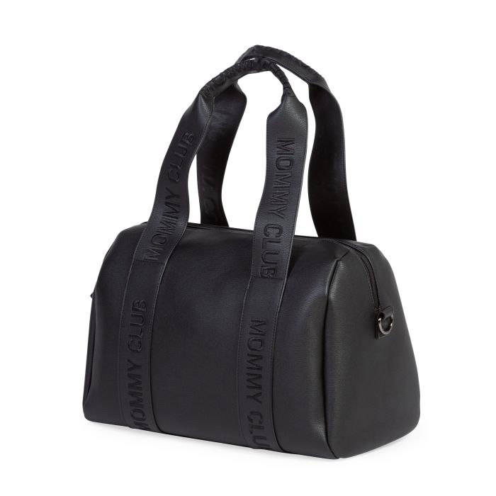 Mommy Club Nursery Bag - Signature - Vegan Leather - Black