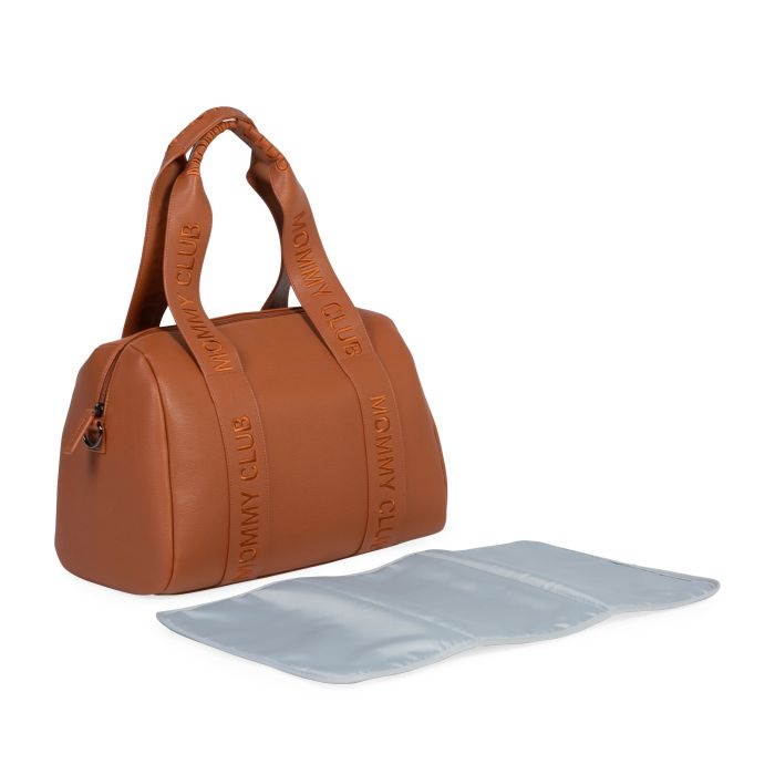 Mommy Club Nursery Bag - Signature - Vegan Leather - Brown