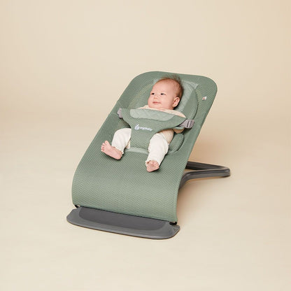 3-IN-1 Evolve Mesh Baby Bouncer - Sage Green