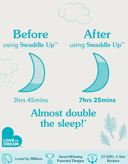 SWADDLE UP™ 0.2 TOG Stretch Cotton You Are My… -  MEDIUM
