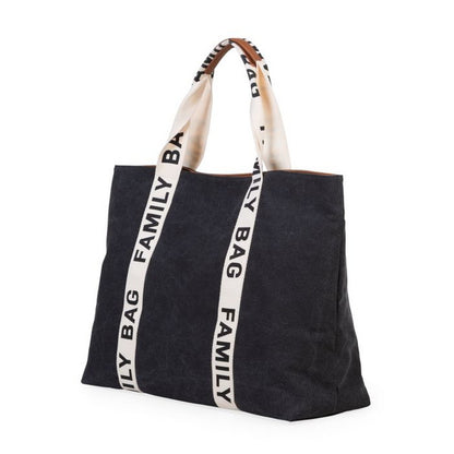 Family Bag Nursery Bag - Signature - Canvas - Black