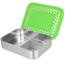 Load image into Gallery viewer, Large Trio Bento Box - Green Dots
