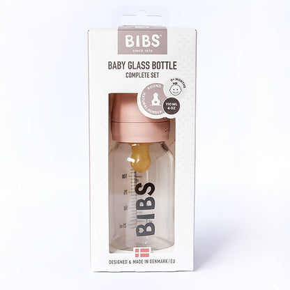 Baby Glass Bottle Complete Set 110ml - Blush