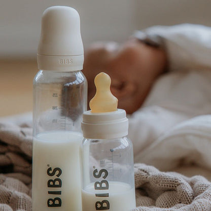 Baby Glass Bottle Complete Set 110ml - Ivory