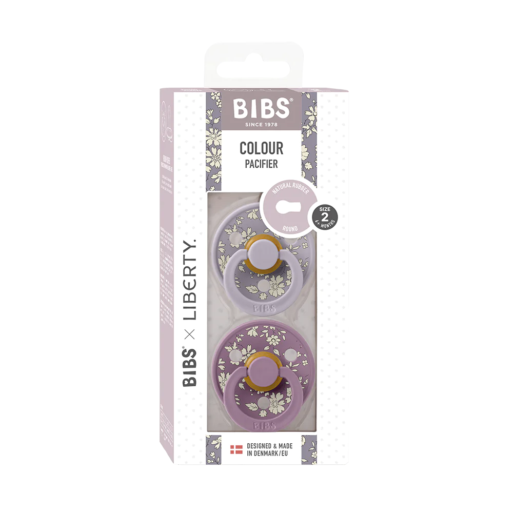 BIBS x LIBERTY Colour 2 Pack Capel - Size 1 - Fossil Grey Mix