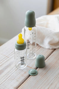 Baby Glass Bottle Complete Set 110ml - Sage