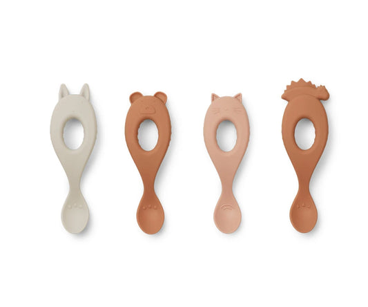 Liva Silicone Spoon (4-pack) - Lavender Multimix