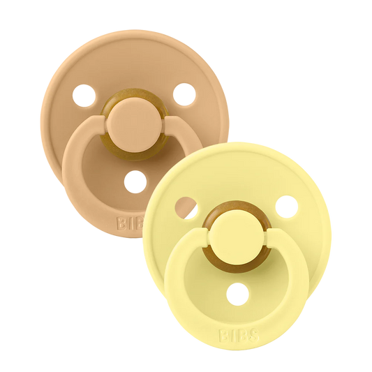 BIBS Colour Pacifier - Size 2 - Desert Sand / Sunshine