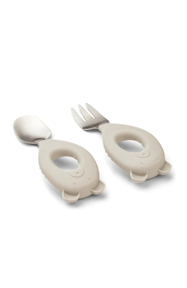 Stanley Baby Cutlery Set Mr Bear - Sandy