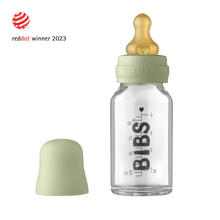 Load image into Gallery viewer, Baby Glass Bottle Complete Set 110ml - Sage
