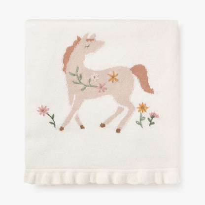 Pony Meadow Knit Blanket