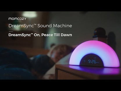 DreamSync Tech™ Smart Baby Sound Machine - Rainbow Light & App Control