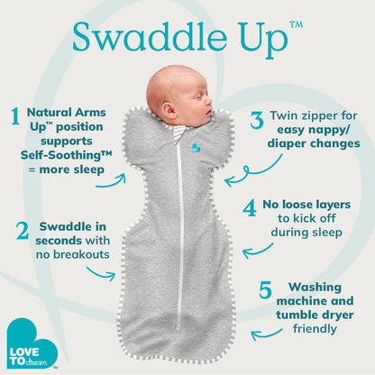 Swaddle UP Original 1.0 TOG White - NEWBORN