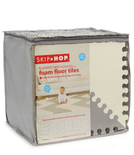 Load image into Gallery viewer, Playspot Geo Foam Floor Tiles - Grey / Cream
