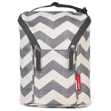 Load image into Gallery viewer, Grab &amp; Go Double Bottle Bag - Chevron
