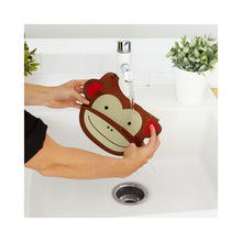 Load image into Gallery viewer, Zoo Fold &amp; Go Silicone Bib - Monkey

