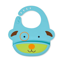 Load image into Gallery viewer, Zoo Fold &amp; Go Silicone Bib - Dog
