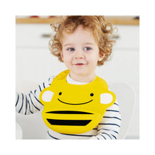 Load image into Gallery viewer, Zoo Fold &amp; Go Silicone Bib - Bee
