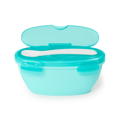 Easy-Serve Travel Bowl & Spoon- Teal